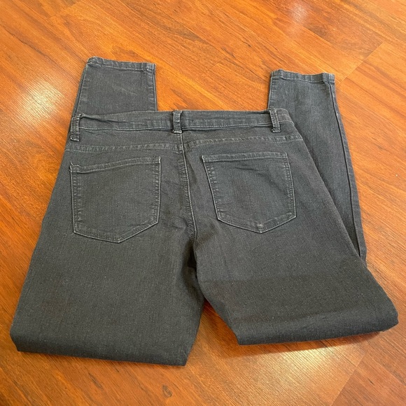 Forever 21 lightweight jeans jeggings size 6 spandex black  ankle skinny cropped - Picture 5 of 9